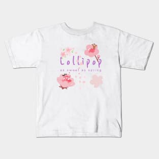 lollipop, as sweet as spring Kids T-Shirt